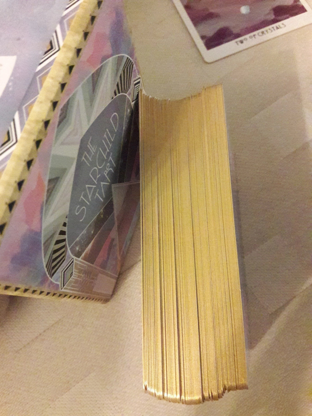 The Starchild Tarot - Akashic, Book of Tarot (192-page hardcover) & Spread Mat