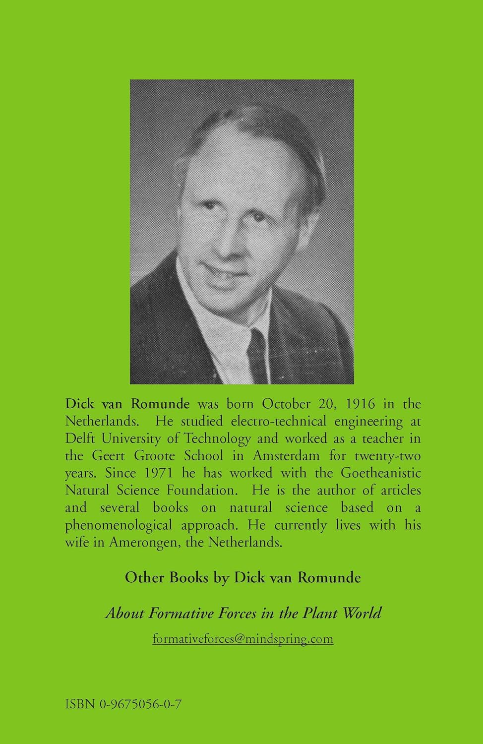 Perceiving Plants: Experiencing Elemental Beings