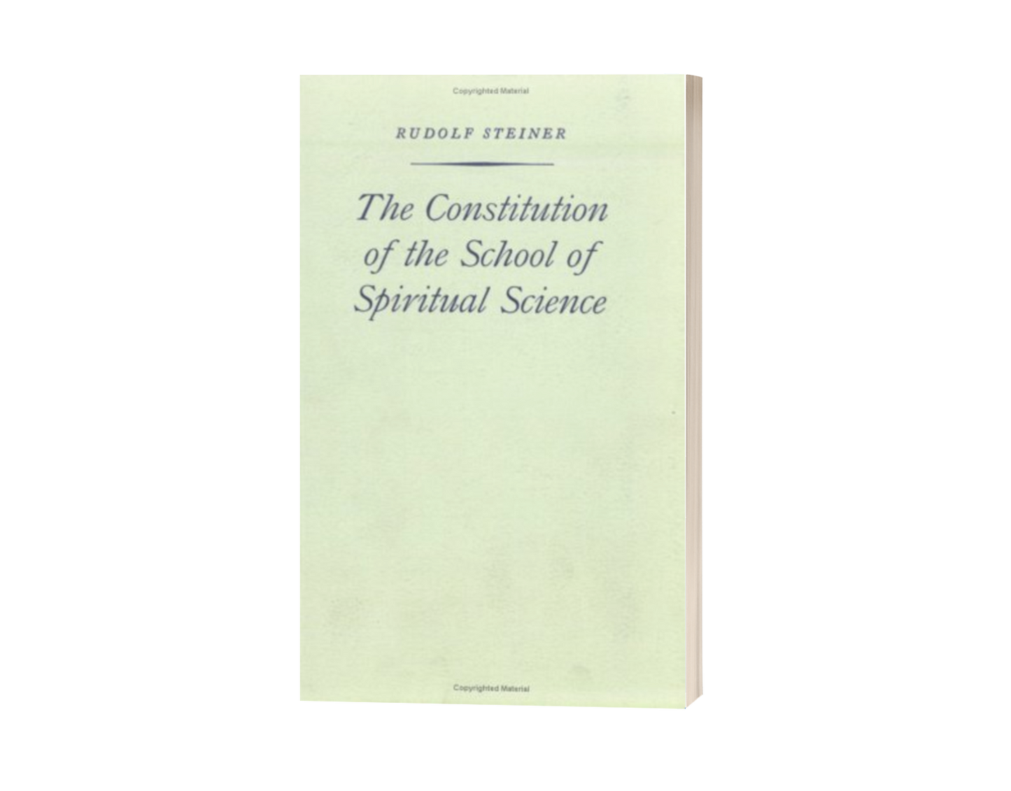 The Constitution of the School of Spiritual Science