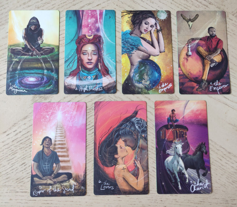 The Light Seer's Tarot OOP with original 10 of Swords