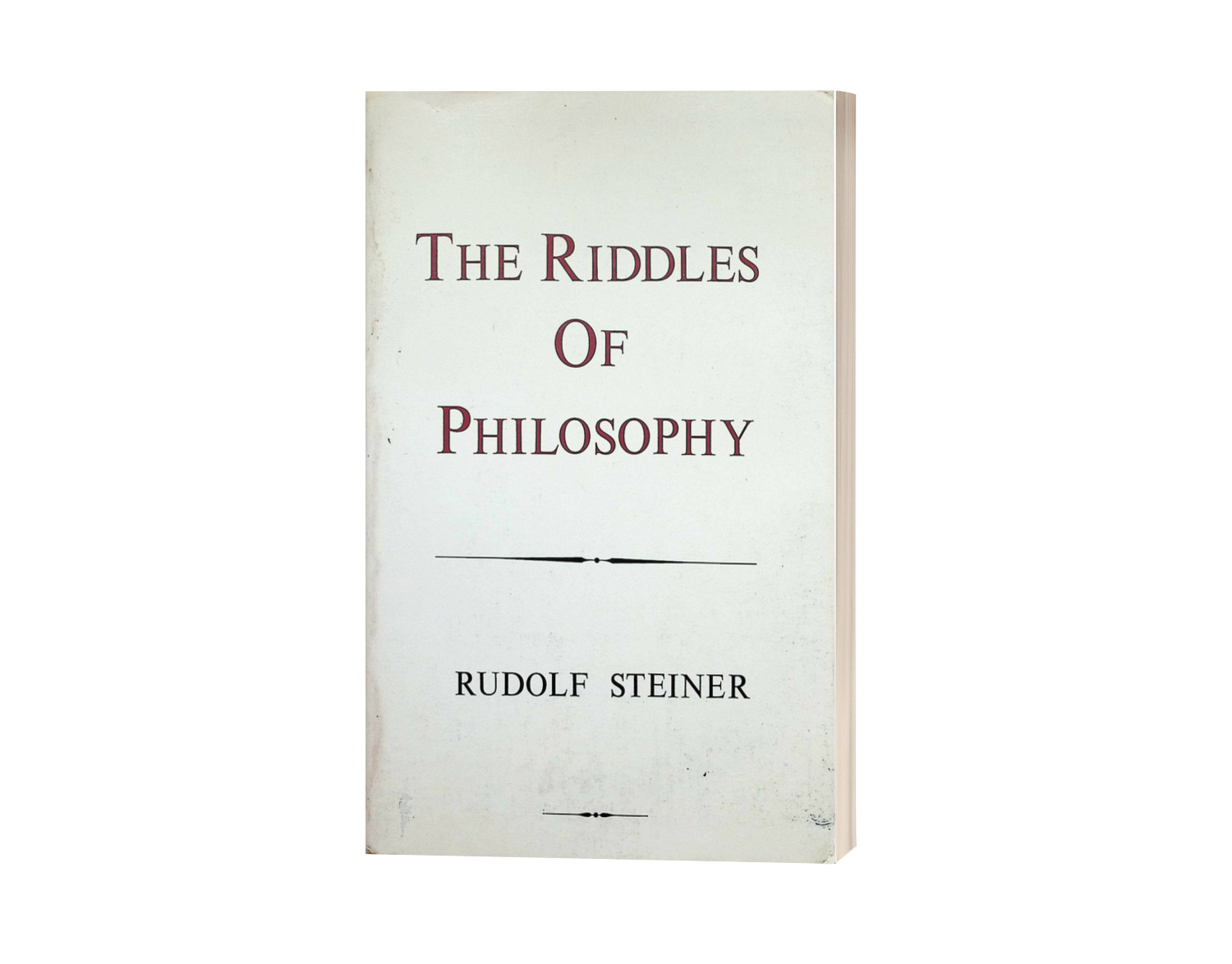 The Riddles of Philosophy (softcover) – Rudolf Steiner Archive Bookstore