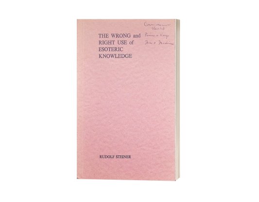 The Wrong and Right Use of Esoteric Knowledge (CW 178)